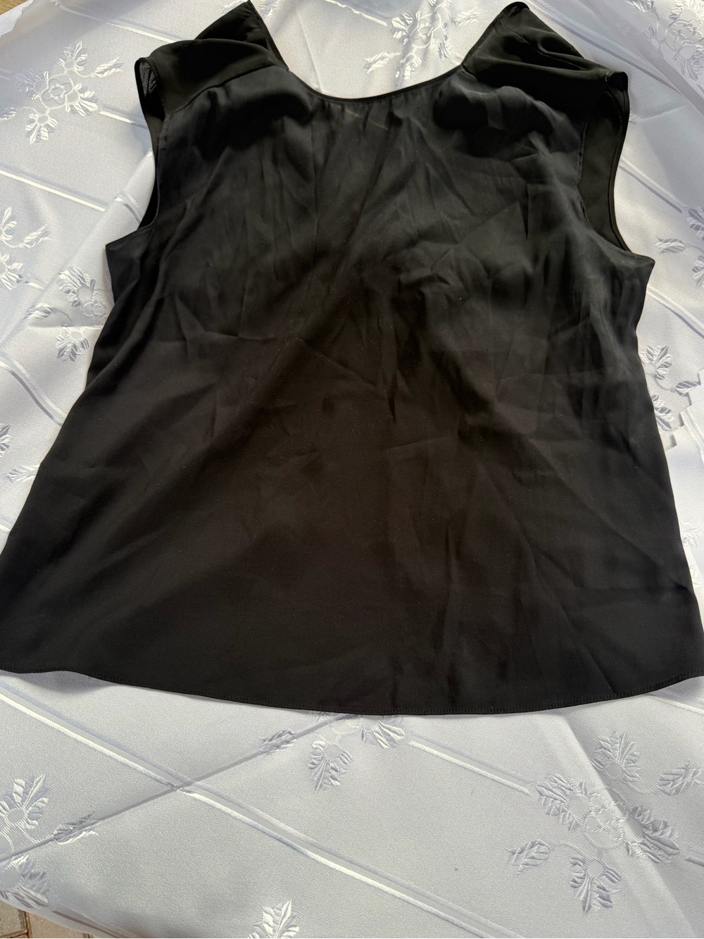Express Black Sleeveless Bow Back Keyhole Blouse Size Medium